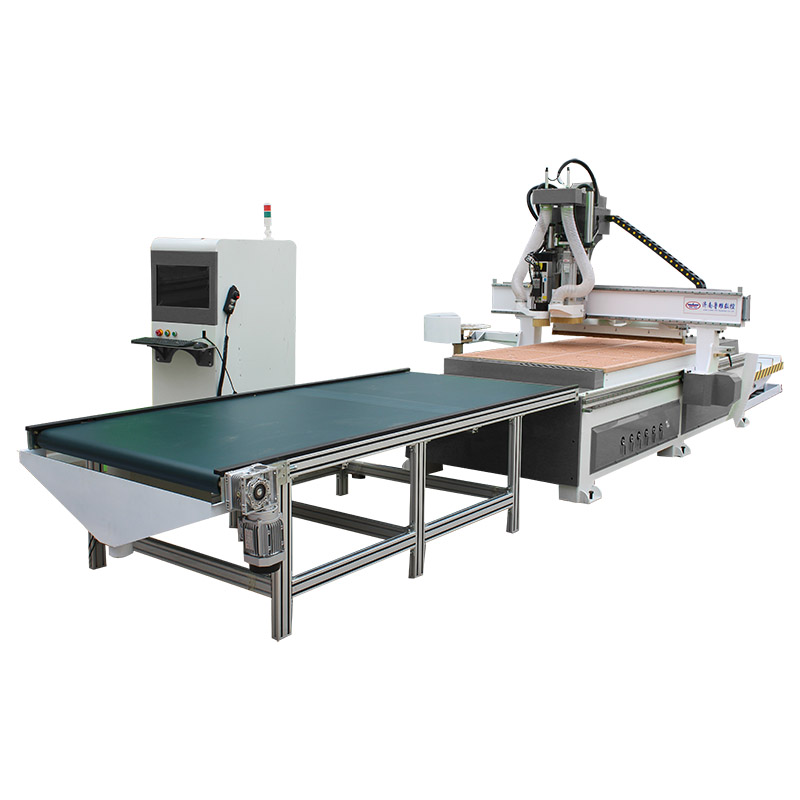 LD1328 line drilling processing center automatic loading and unloading CNC router machine